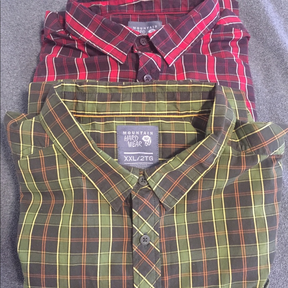 2 Mountain Hardwear button down shirts 2x xxl mens